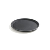 Tava pentru servire rotunda, poliester armat cu fibra de sticla, neagra 280 mm